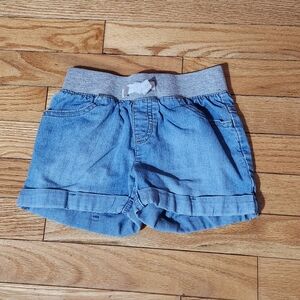 Girl's denim Jean stretchy shorts